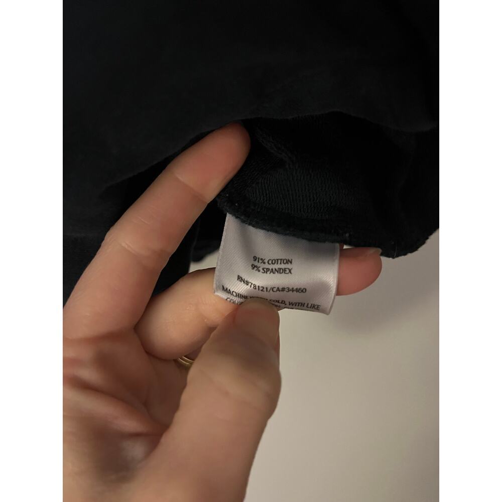 Eileen Fisher Black Cotton Zip Up Jacket Sz XL - Picture 5 of 6